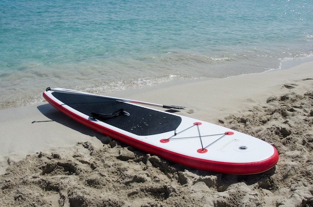 Stand up paddle board at the beach