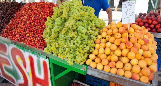 Stand with fruit in Athens