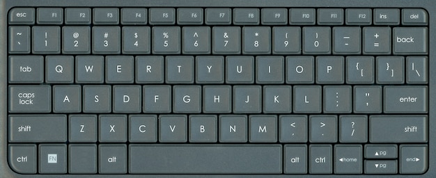 Standard american keyboard