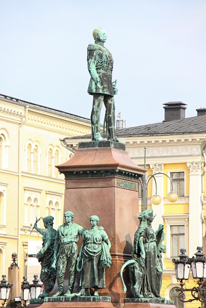Standbeeld Alexander II in Helsinki Finland