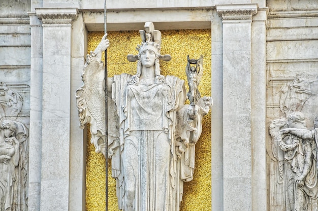 Standbeeld in de stad rome in italië europa