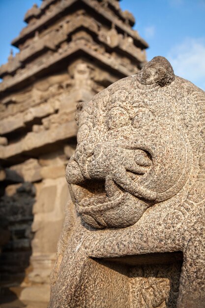 Standbeeld in Mamallapuram