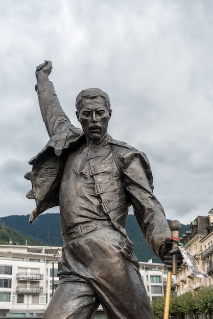 Standbeeld van Freddie Mercury in Montreux, Zwitserland