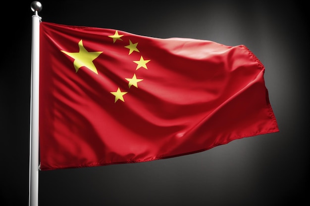 Standing Chinese flag