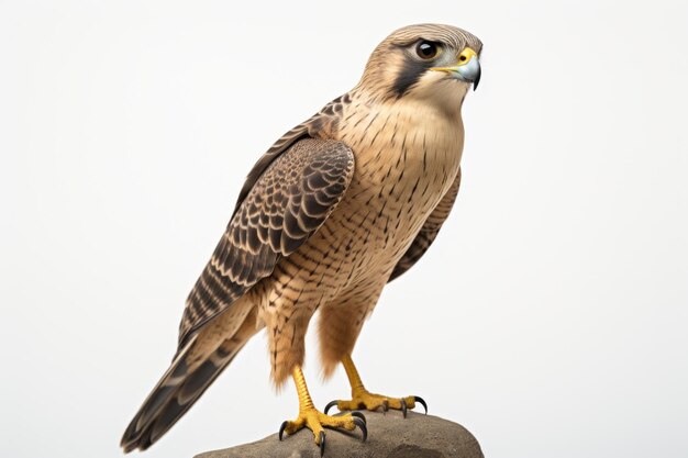 standing falcon hyperrealistic image portrait national geographic award winning studio