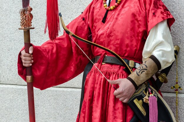 Standing guard at the Chnagdeokgung Palace main gate