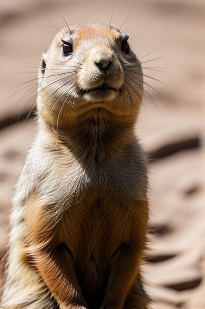 Standing prarie dog