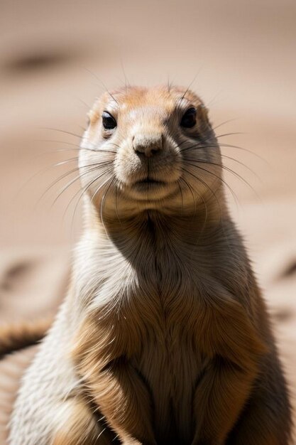 Standing prarie dog