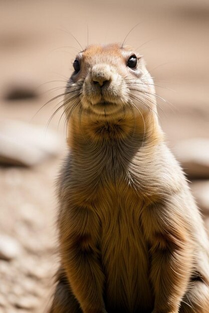 Standing prarie dog