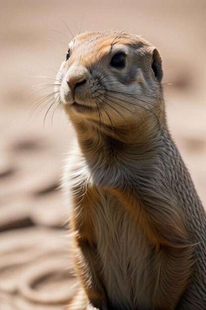 Standing prarie dog