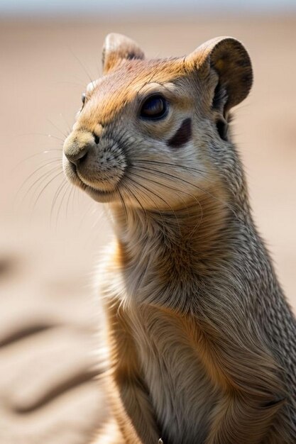 Standing prarie dog