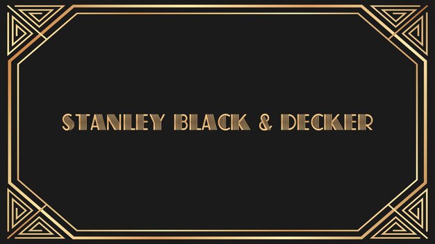 Stanley Black Decker Jazz Gold Text