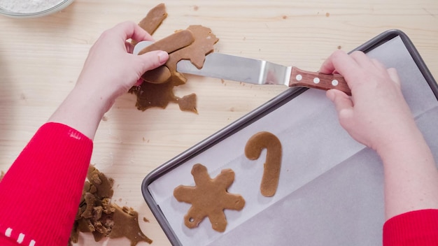 Stap voor stap. Peperkoekkoekjes bakken voor kerst.