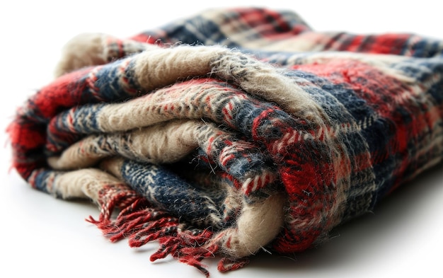 Stapel dekens op elkaar gestapeld voor gezellig comfort en warmte