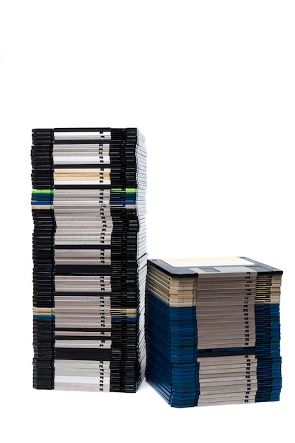 Foto stapel floppy disks