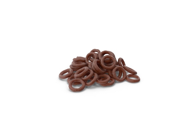 Stapel Met Chocolade Bedekte Ringen