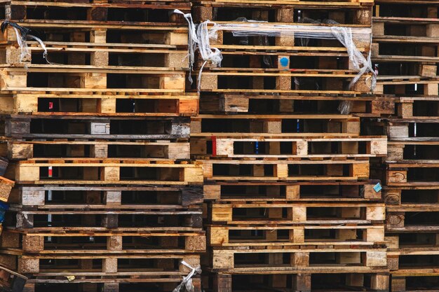 Foto stapel pallets