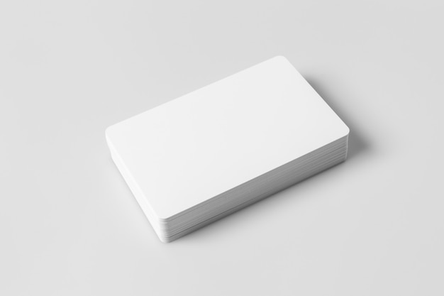 Stapel witte blanco creditcards