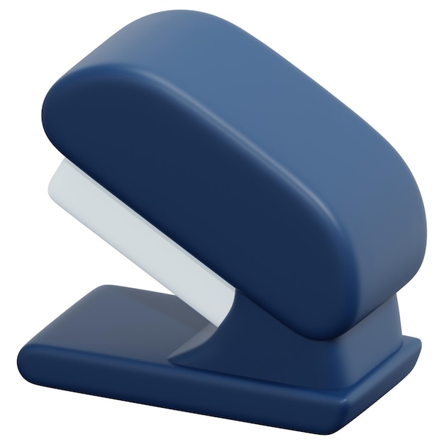 stapler 3d render icon illustration