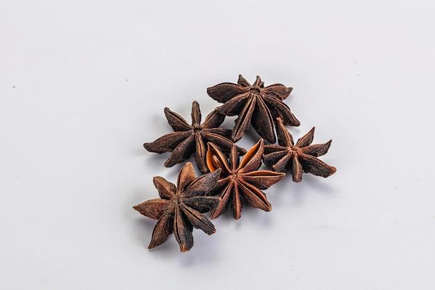 Star anise dry aroma seasoning heap