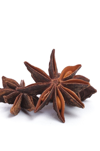 Star anise isolated on white background