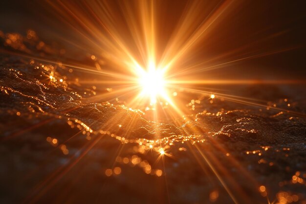 a star burst with a bright white star in the style of light brown and light amber cryengine