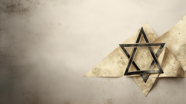 ダビデの星 六芒星の形をした古代のシンボル エンブレム マゲン文化 信仰 イスラエル ユダヤ人のシンボル 象徴主義 旗 エンブレム アイテム