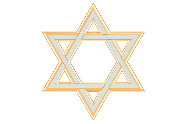 star of david at the center of a maze way to religion concept 3d rendering