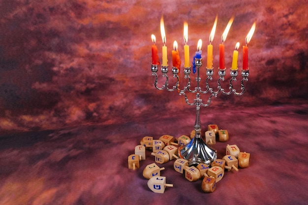 Star of David Hanukkah menorah Hanukkah candles