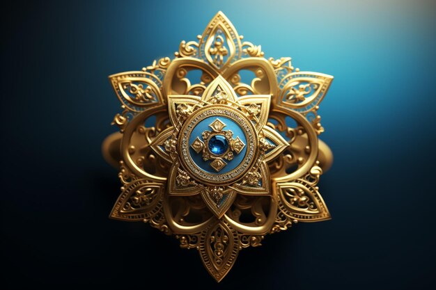 Photo a star of david shield of david hexagram as a jewish symbol