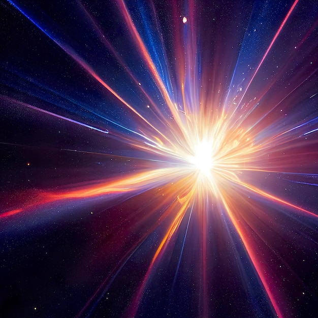 Star explosion in outer space digital art