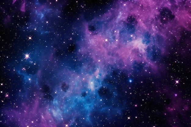 Star field in space a nebulae and a gas congestion