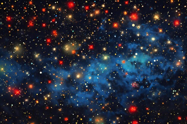 Photo star field in space a nebulae and a gas congestion