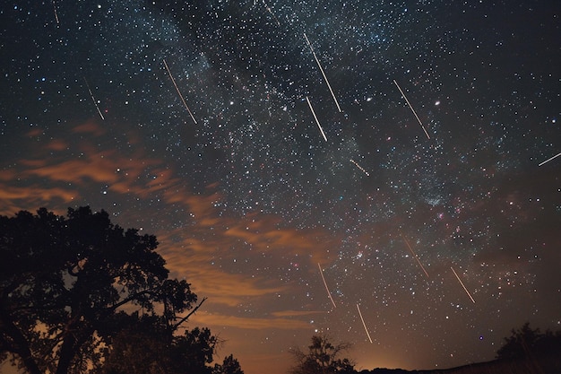 a star - filled sky with stars and a star - filled sky