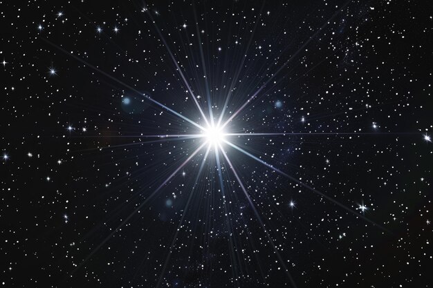 star flare in black background