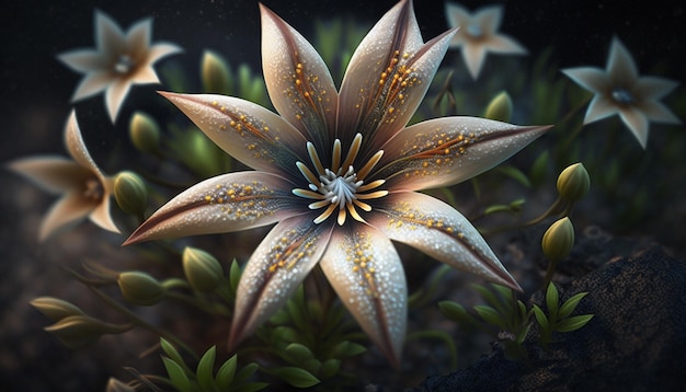 Star Glory Flower Generatieve AI