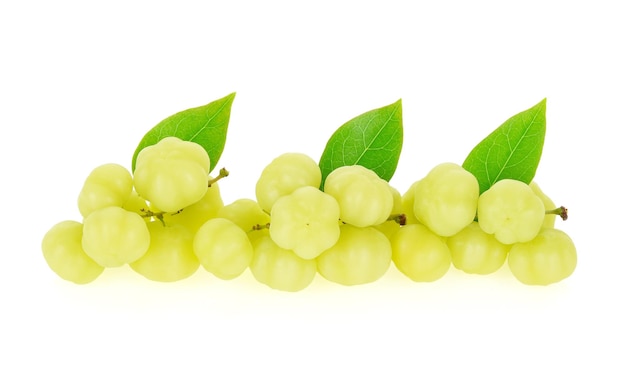 Star gooseberry on white background