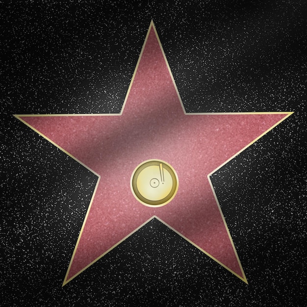 Foto una stella sulla walk of fame di hollywood