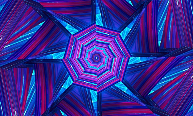 Star kaleidoscope background. Beautiful multicolor kaleidoscope texture. Unique kaleidoscope design, unique shape, wonderful texture, purple abstract pattern