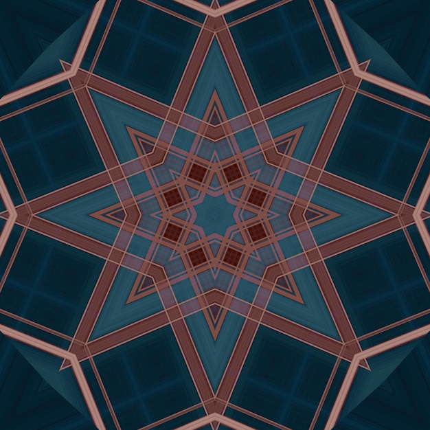 Star seamless pattern Line pattern Kaleidoscopic background