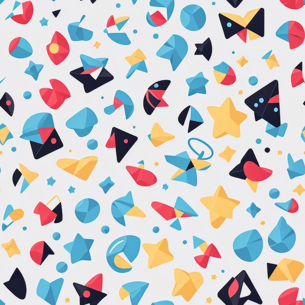 Photo star seamless pattern