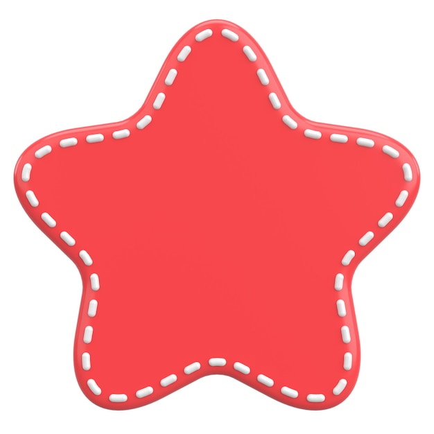 Star Shape Price Tag 3D-illustratie