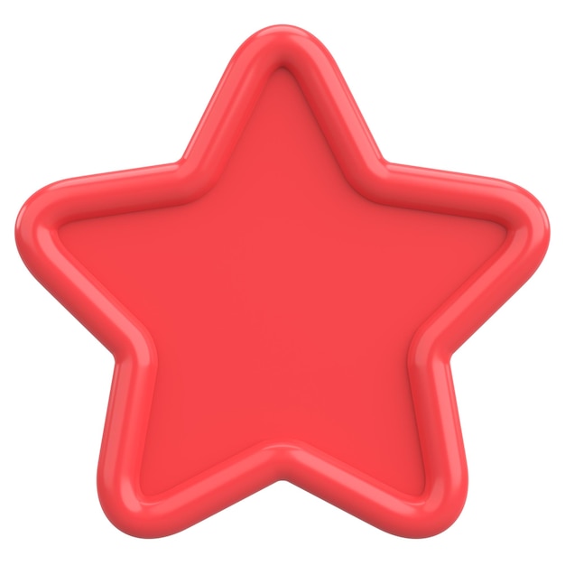 3D-иллюстрация Star Shape Price Tag