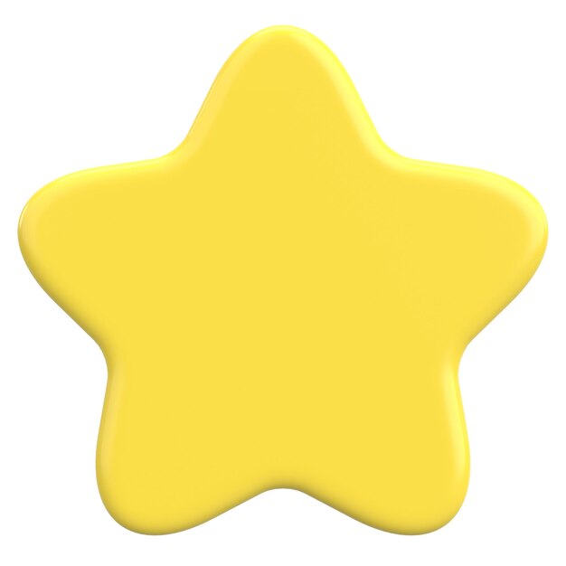 Photo star shape price tag 3d illustration