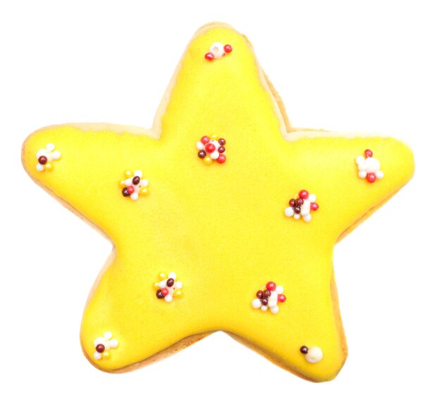 Photo star shaped biscuit