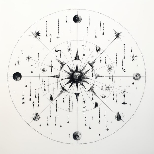 Star Signs Pencil Drawing