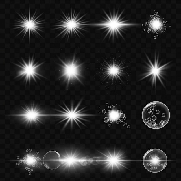 星系と黒い背景の星