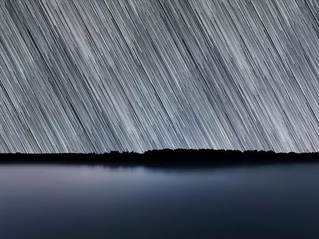 Star Trails,Clear night sky Star trails over the river. Startrails.