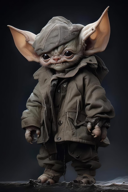 Photo the star wars baby yoda figure by mattel