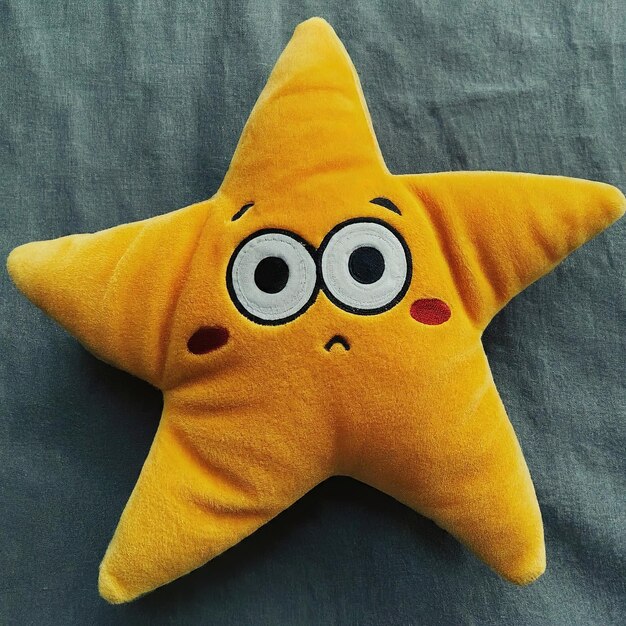 Photo star on yellow background